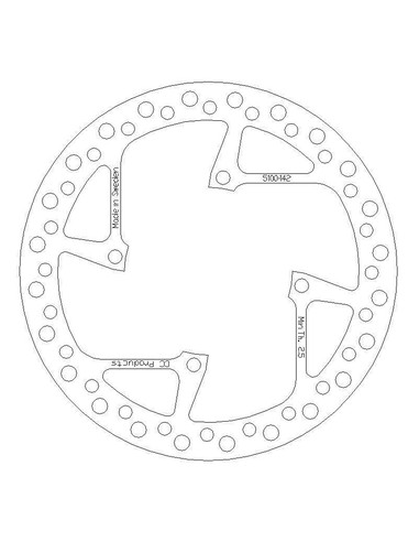 DISQUE DE FREIN AVANT SHERCO 04-