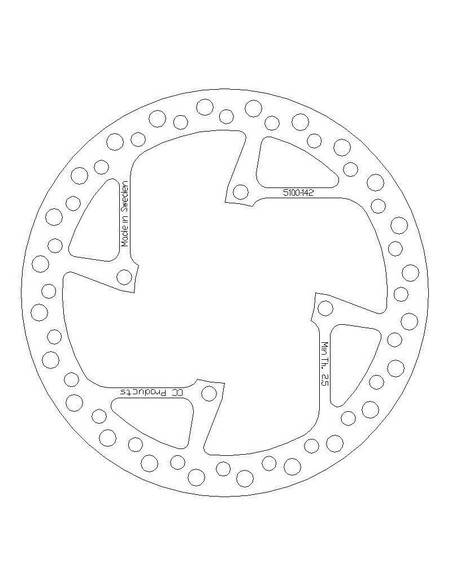 DISQUE DE FREIN AVANT SHERCO 04-