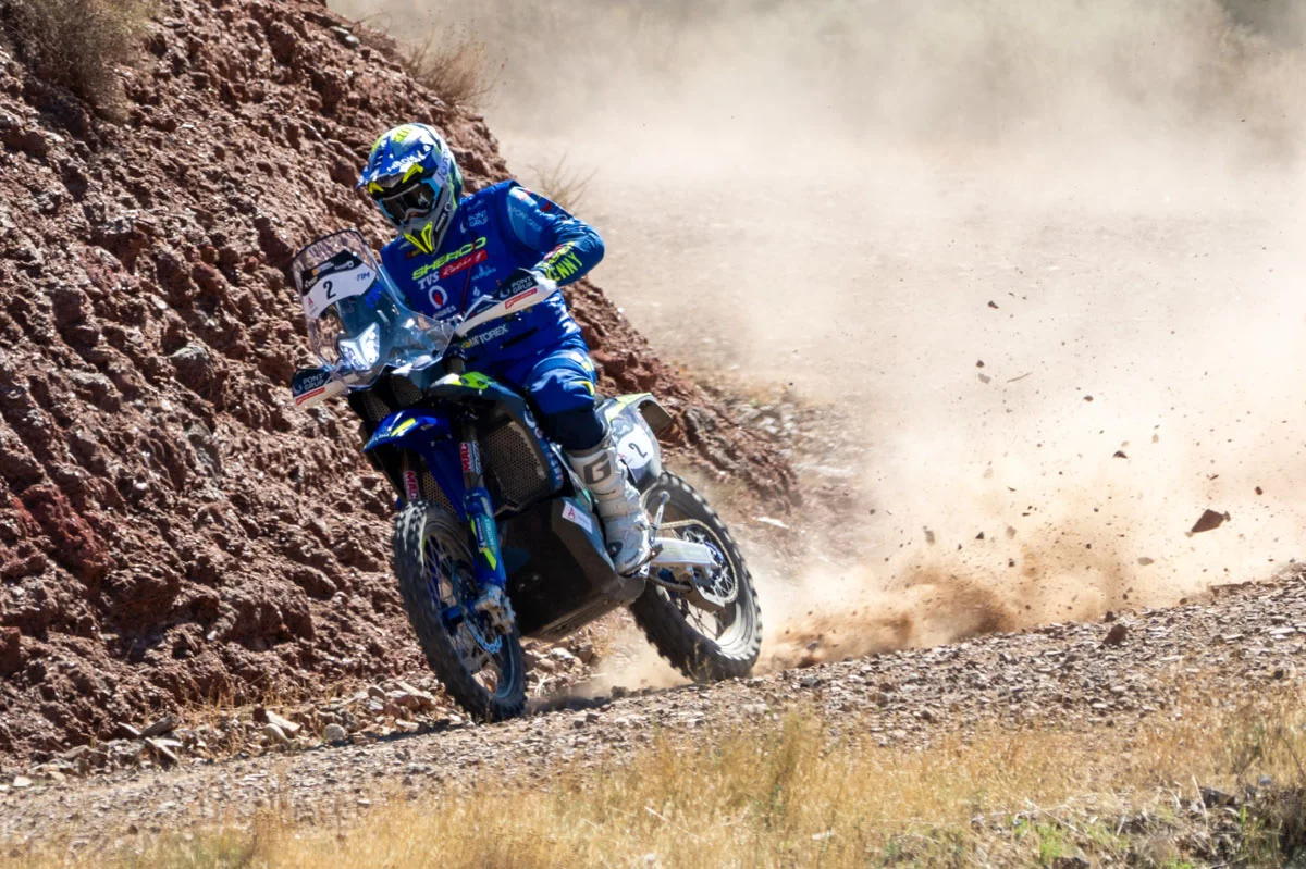 Lorenzo Santolino sur sa Sherco à la Baja Aragón 2026
